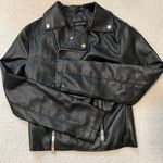 New Look Black Faux Leather Jacket Photo 0