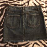 The Limited  Denim Frayed Skirt Photo 3