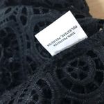 Deletta  Black Crochet Boho Knit Top XS Petite NWT Photo 7