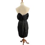 Kate Sylvester Cocktail Dress Black Bubble Bodice Textured Silk Fabric Medium Photo 4