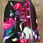 Bisou Bisou  fuchsia black stretch pencil skirt xl Photo 1