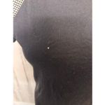 Xhilaration Black Mesh Sleeve Tee Top | Size Large Photo 1