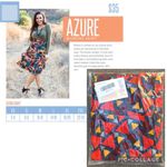 LuLaRoe NEW! $35  AZURE Skirt XL Bright Geometric Triangles Photo 4