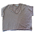 Madewell ‎ Striped Paulson Sweater Womens Medium Boxy Photo 0