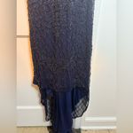 Sherri Hill  51475 Navy Blue Heavy Beaded Formal Gown Photo 7