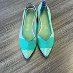 RARE retired Rothy's The Point in Calypso Blue Jade. Size 9.5 Photo 1