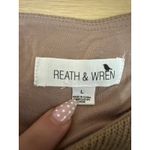 Reath & Wren Brown Tan Ribbed Knit Beaded Sleeveless Tank Cami Crop Top Size L Size L Photo 3