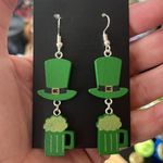 Boutique Wooden Beer and Hat Earrings Photo 2
