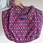 Vera Bradley  Shoulder Bag Pink & Purple Diamond Pattern Quilted Purse Photo 5