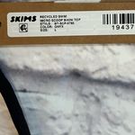 SKIMS  swim micro scoop bikini top NWT black onyx L Photo 3