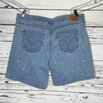 Levi's Levi’s Size 33/16 Blue Denim - Floral Embroidered Classic Jean Shorts Photo 1