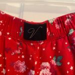 Victoria's Secret  red Floral pajama pants L Photo 7