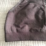 New NUX Racerback Sports Bra High Neck Shredded Cutout Halter Black Gray Medium Photo 2