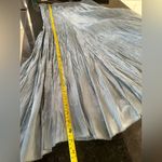 Karen Kane  Steel Blue Crushed Crinkle Maxi Skirt Sz L whimsical fairy Photo 7