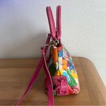 Dooney & Bourke Vintage Wonder Duck Pink Colorful Satchel w/ Strap Photo 5