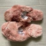Loft Fuzzy Pink Slippers Photo 0