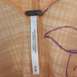 Free People  One Dance V-Neck Top in Coral and Purple Women’s Size Medium Photo 4