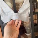 SKIMS  bralette cotton ribbed plunge vneck heather gray adjustable Photo 3