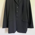 Piazza Sempione Wool Blend Women’s 4 Button Blazer Jacket Black Size 44 or 8 Photo 4