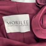 Morilee Madeline Gardner Bordeaux Satin One Shoulder Bridesmaid Dress Gown Sz 4 Red Photo 10