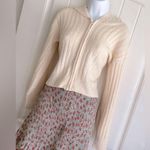 Buttercream Balletcore  Soft Sherpa Zip-Up Hoodie Jacket by SO Sz Small NWOT Photo 1