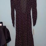 Reformation Wrap Dress Black and Ditzy Floral Print size XS Photo 0
