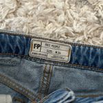 Free People Patchwork Wide Leg Jeans Photo 5