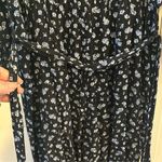 Madewell  Women's Floral Jumpsuit Black Long Sleeve Medium Casual Photo 11