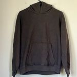 Madewell NWT Boyfriend Midweight Hoodie Sweatshirt in Coal - Size: Small Photo 2