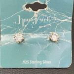 Sterling Silver HAUTE JEWELS 925 Gold Vermeil Solitaire Stud 4mm Earrings 1.8g Photo 5