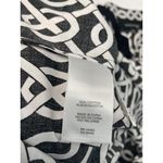 Jones Wear NWT  Laguna Black White Split Neck Tunic Top Petite Small PS Photo 5
