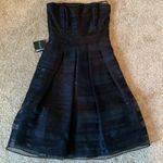 White House | Black Market NWT Black Strapless Formal Dress Photo 0