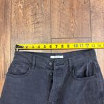 PacSun  Jeans Women 26 Black Washed Denim High Rise Straigt Distressed Button Fly Photo 6