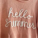 Marled Orange and White Crew‎ Neck Sweater size medium Photo 1