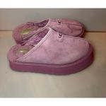 UGG  Disquette Pink Suede Sheepskin Slippers - Women's US 9 Photo 3