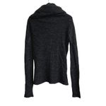 NOSTRASANTISSIMA Charcoal Grey Cowl Neck Long Sleeve Knit Sweater Sz 42 US M Black Size M Photo 2