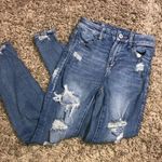 American Eagle curvy high rise Jeggings distressed jeans 0 next level stretch Photo 0