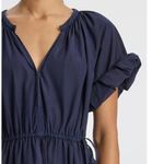 ALC Frank A.L.C. Odin Poplin Midi Asymmetric Cotton Dress Maritime Navy Blue Size 8 NWT Photo 2