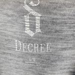 Decree  Women's Sz Large Gray Button Up Long Sleeve Cardigan Front Pockets Cotton Photo 9