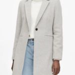 Banana Republic X Mario Bellucci Italian Wool Melton Grey Car Coat 6 Petite Photo 1