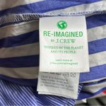 J.Crew One-shoulder Blue White Stripe Ruffle Jumpsuit Photo 8