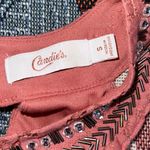 Candie's  Dress Women small Coral Pink Floral Lace Beaded Neck Back Keyhole Lined. Photo 4