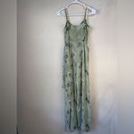 Michael Michael Kors paisley wrap front wide leg jumpsuit in sage green‎ Green Size XS Photo 3