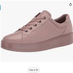 Ecco  Soft 9 Size 10-10.5 41 Ii ll Tie Leather Upper Sneaker Quilted Rose Shoe Photo 1