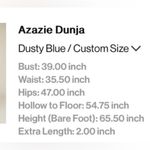 Azazie  Elegant Blue Lace Wedding Dress Photo 2