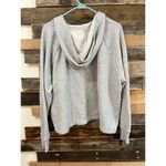 Aerie Gray Lace Up Hoodie Sweatshirt relax fit Size XL Photo 1