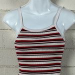 Brandy Melville  Red Striped Tank one size Photo 7