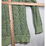 Sigrid Olsen  M Green Pastel Buttoned Sweater Cardigan Slouchy Knit Cutouts Photo 5