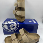 Birkenstock Arizona Tabacco Brown Leather Footbed Sandal New Size EU 39 US 8 Photo 0