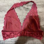 Free People Intimately Galloon Lace Halter Bra in Rose Photo 3